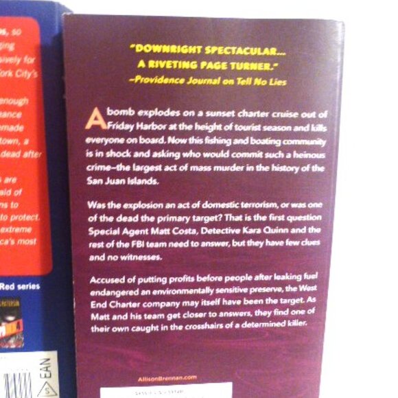 4 NOVELS 17th Street James Patterson PRINCESS Alert Wrong VICTIM Allison Brennan - Picture 7 of 8